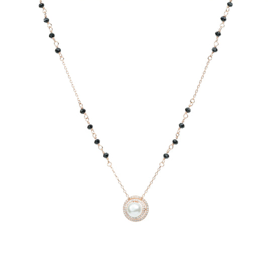 Luna Pearl Mangalsutra Necklace - 925 Silver