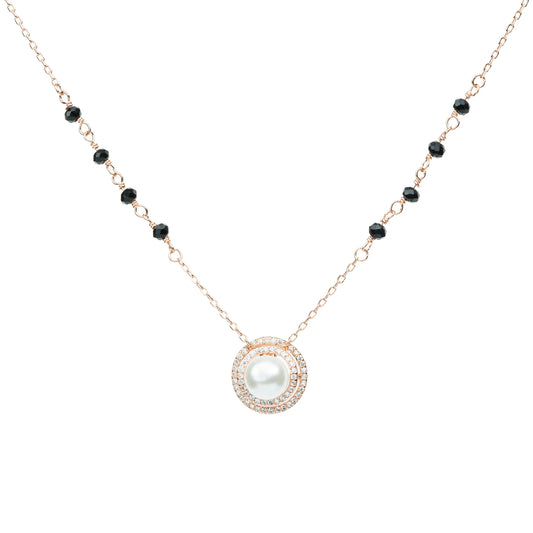 Luna Pearl Mangalsutra Necklace - 925 Silver