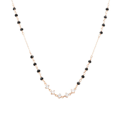 Radiant Bloom Mangalsutra Necklace - 925 Silver