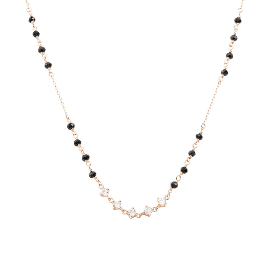 Radiant Bloom Mangalsutra Necklace - 925 Silver