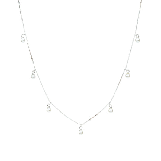 the Pearl Whisper Necklace - 925 Silver