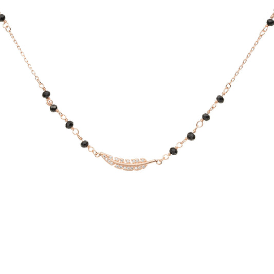 Whisper Feather Mangal sutra - 925 Silver