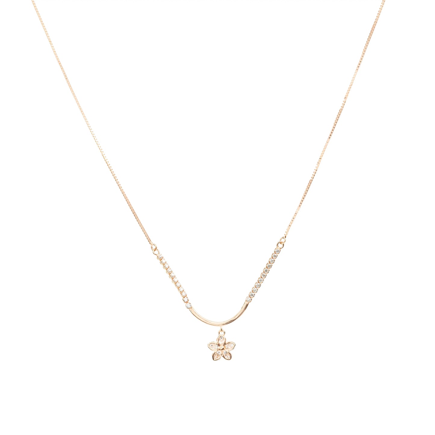 Blossom Gleam Necklace - 925 Silver