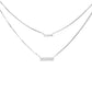 Luna Twin Gleam Necklace - 925 Silver