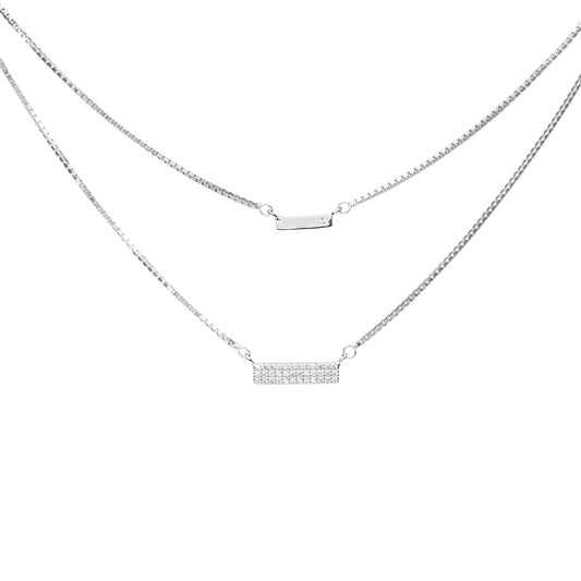 Celestia Twin Bar Necklace
