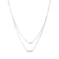 Luna Twin Gleam Necklace - 925 Silver