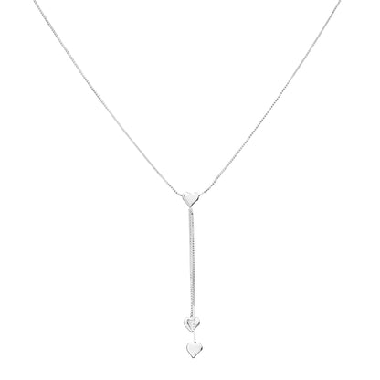 Cascade of Hearts Necklace - 925 Silver