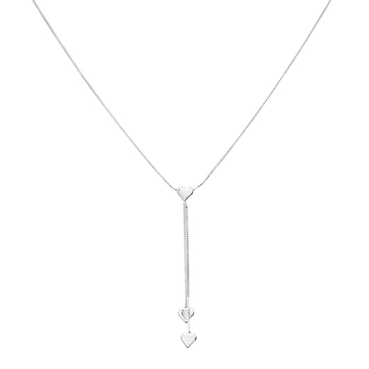 Cascade of Hearts Necklace - 925 Silver