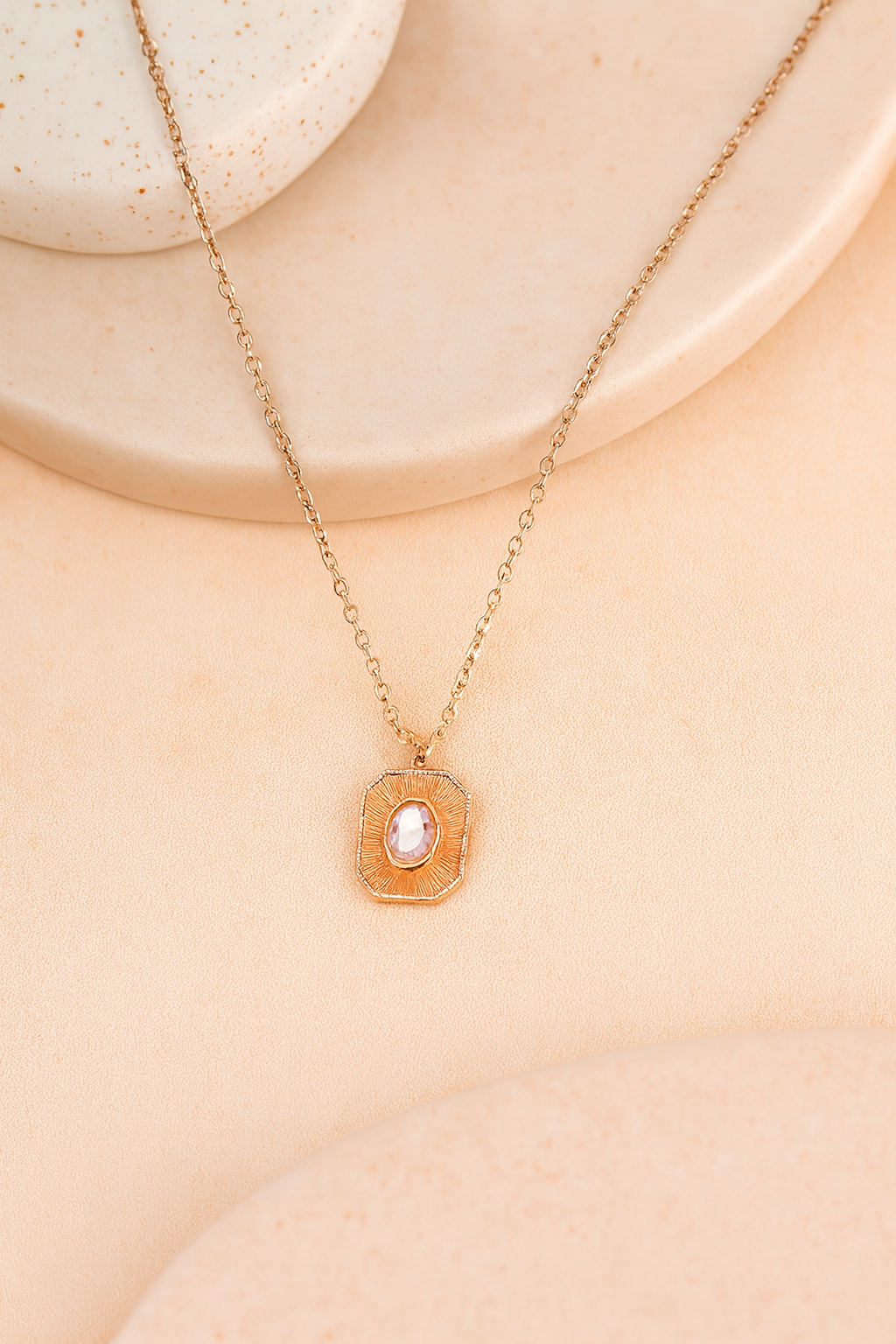 Sunlit Aura Pendant Necklace