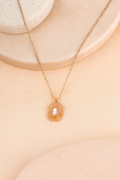 Sunlit Aura Pendant Necklace