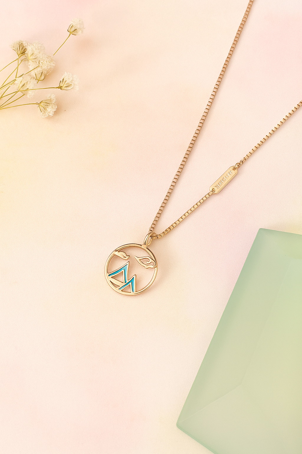 Mountain Whisper Rose Gold Necklace