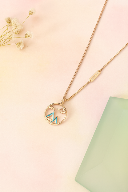 Mountain Whisper Rose Gold Necklace