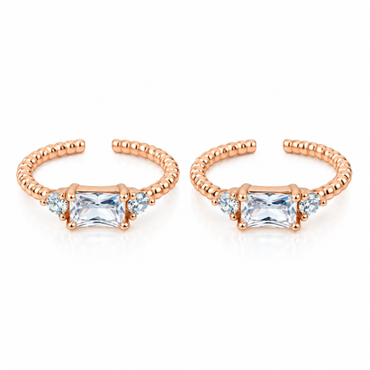 Aurora Charm Adjustable Toe Ring-925 Silver