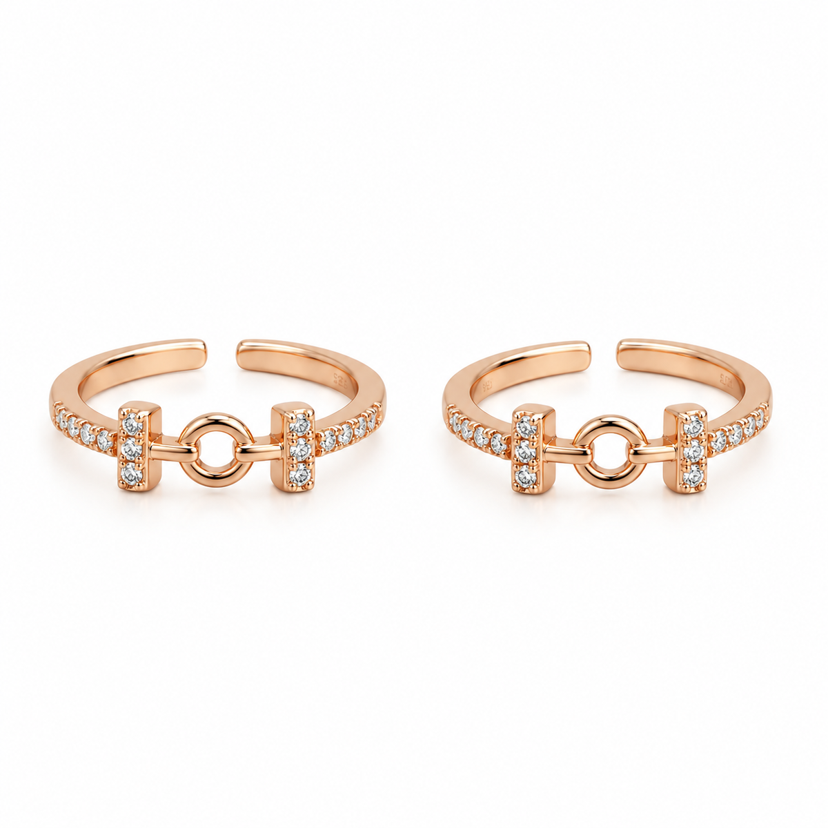 Linka Glow 925 Silver Adjustable Toe Ring