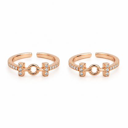 Linka Glow 925 Silver Adjustable Toe Ring