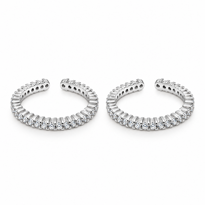 Lunaria Bloom  Adjustable Toe Ring-925 Silver