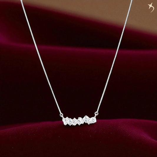 Starlit Whisper Necklace - 925 Silver