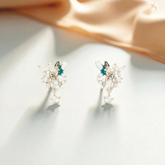 The Songbird Garden Earrings - 925 Silver