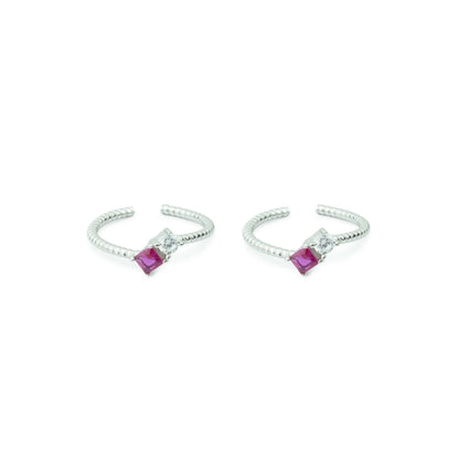 Blush Prism 925 Silver Toe Rings