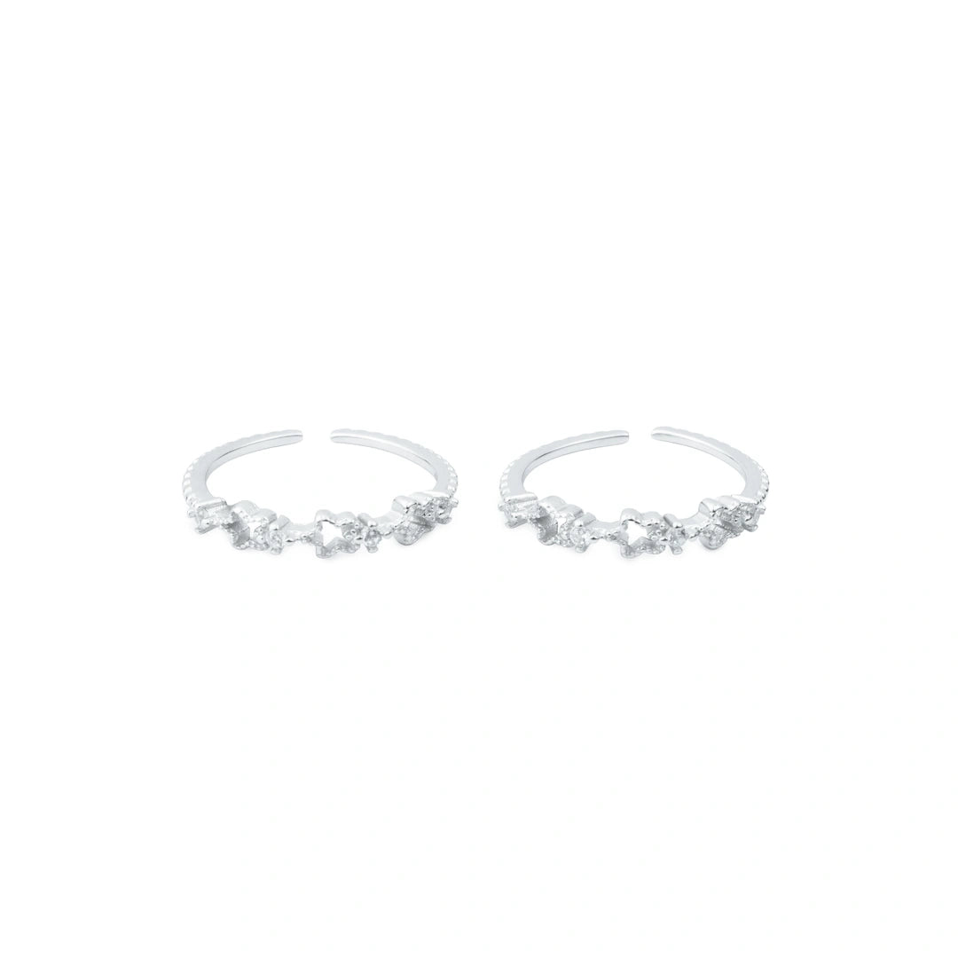 Starlace Bloom 925 Silver Adjustable Toe Ring