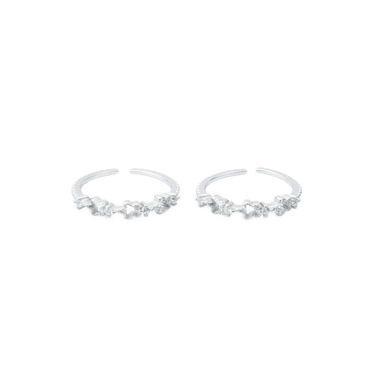 Starlace Bloom 925 Silver Adjustable Toe Ring