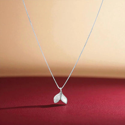Twilight Leaves Silver Pendant Necklace - 925 Silver