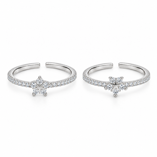 Starlume Adjustable Toe Ring-925 Silver