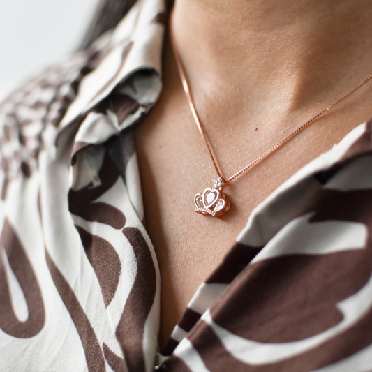 Royal Grace Rose Gold Necklace