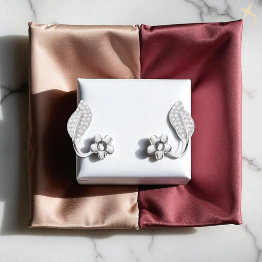 Verdant Whisper Earrings - 925 Silver