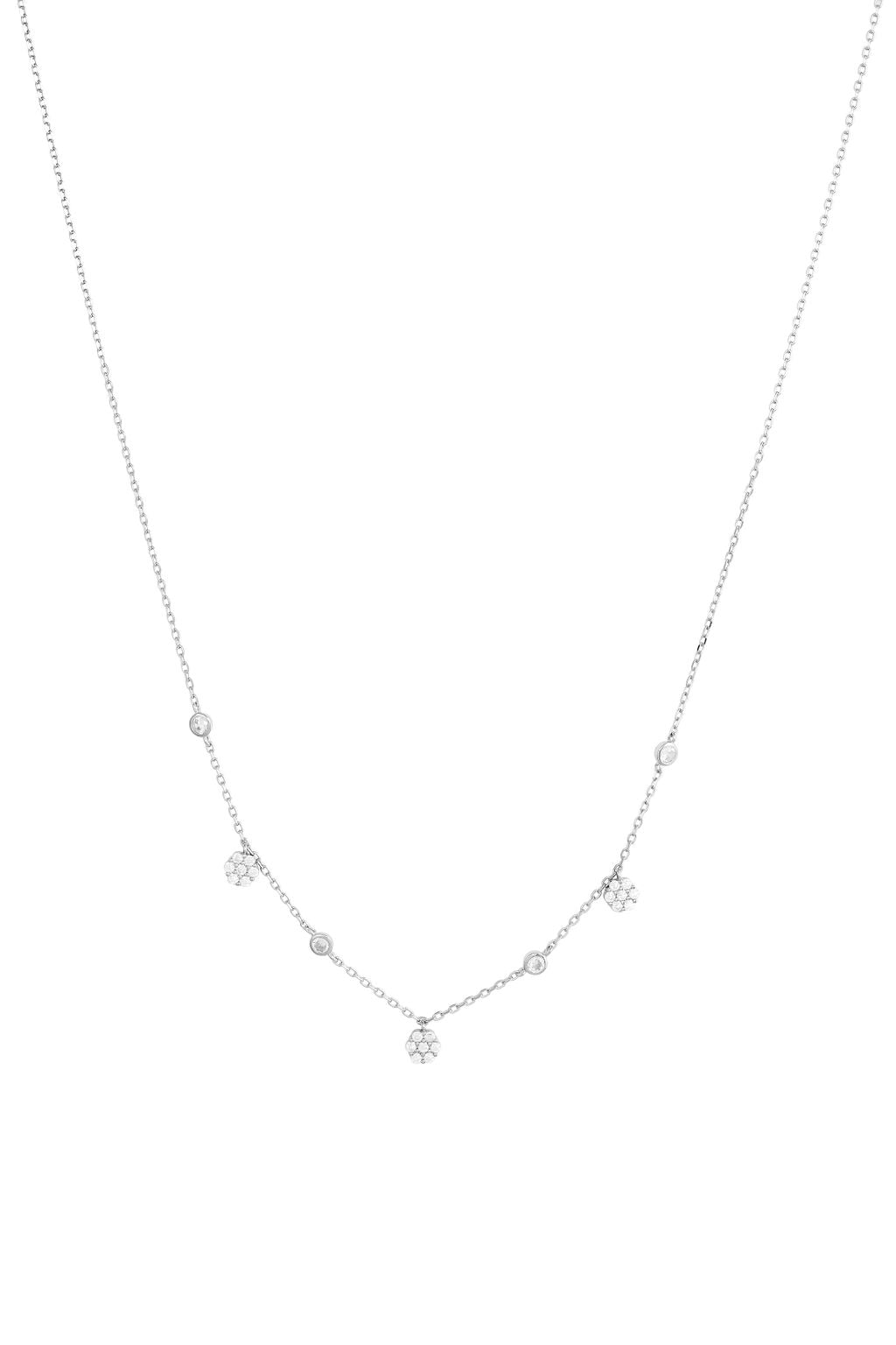 "Celestial Links Silver Necklace"