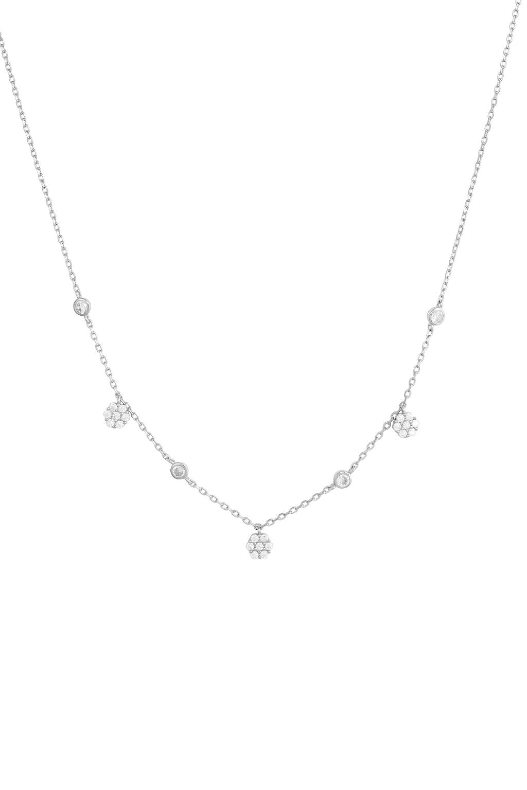 "Celestial Links Silver Necklace"
