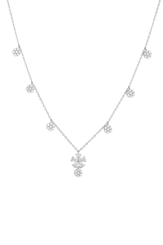 Radiant Bloom Necklace - 925 Silver