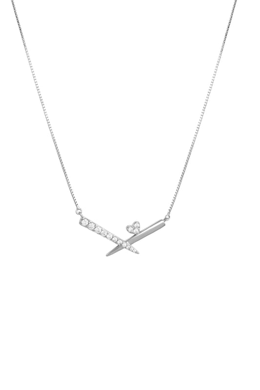 Criss Cross Necklace - 925 Silver