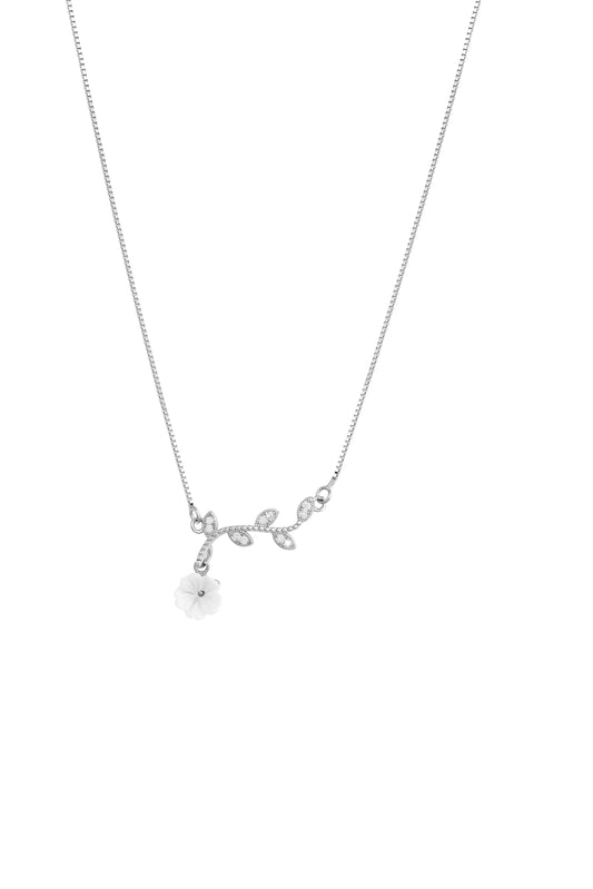 Silver Blossom Necklace - 925 Silver