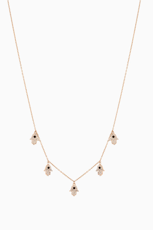 Double Leaf Charm Necklace