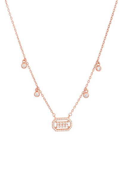 Lustrous Bloom Necklace - 925 Silver