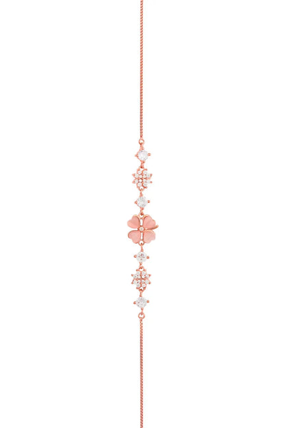 Blossom Elegance Rose Gold Bracelet - 925 Silver