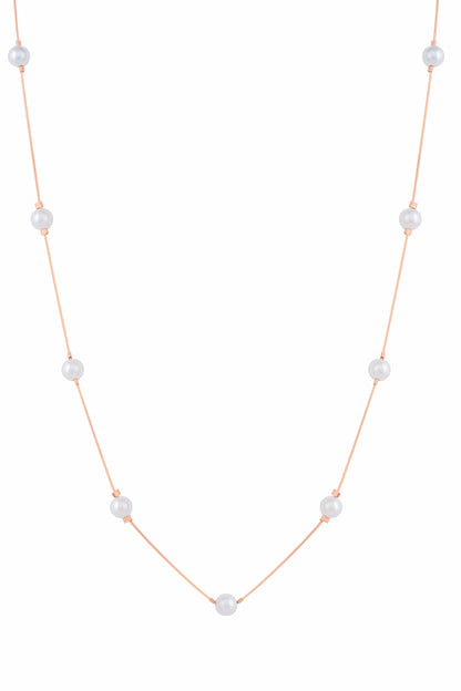 The Floating Pearls Necklace - 925 Silver