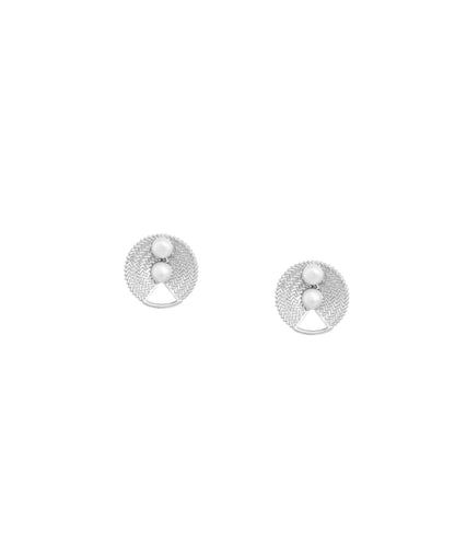 Plain Silver with Fresh Water Pearl - 925 Silver