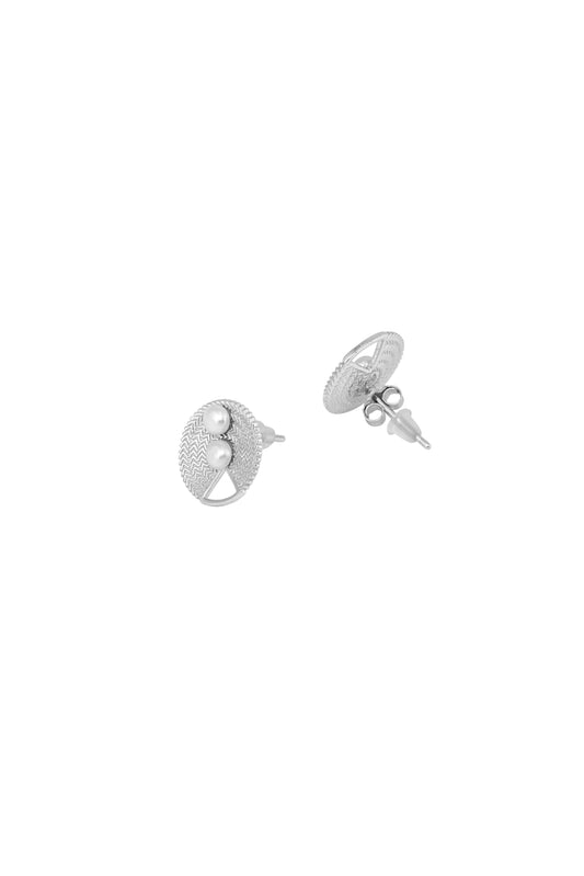 Plain Silver with Fresh Water Pearl - 925 Silver