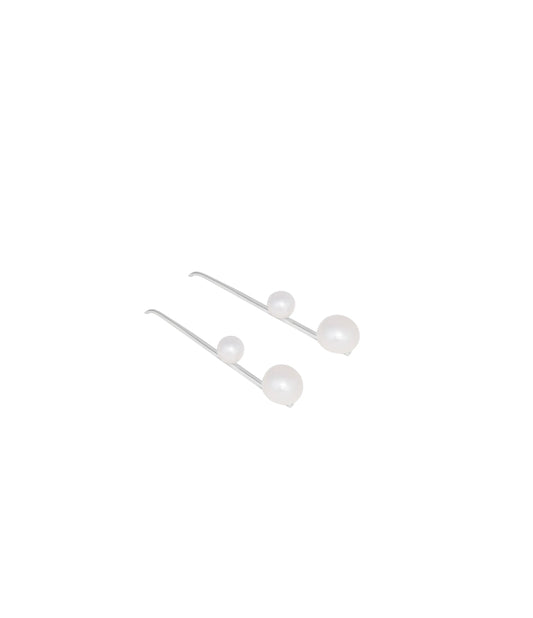 Real Pearl Hook Hanging - 925 Silver