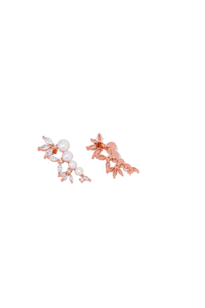 Fresh water Pearl with Cubic Zerconia - 925 Silver