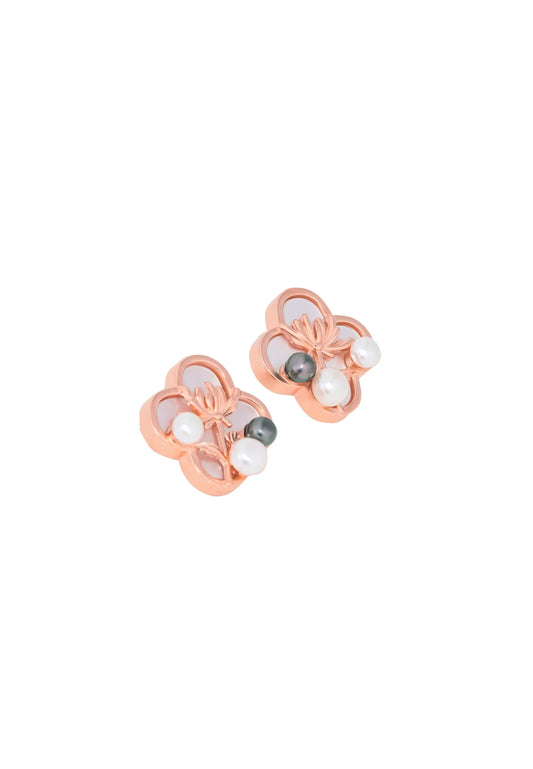 Mother of Pearl Earrings - 925 Silver