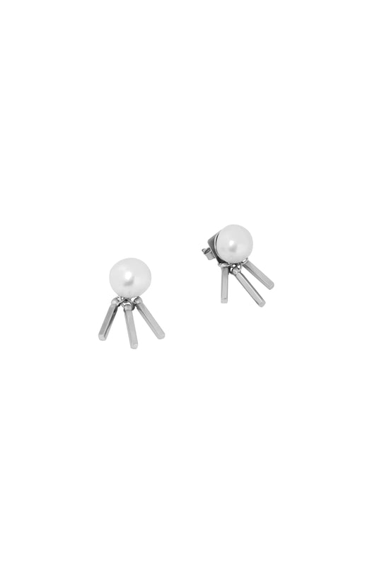 Silver Rhythm Studs - 925 Silver