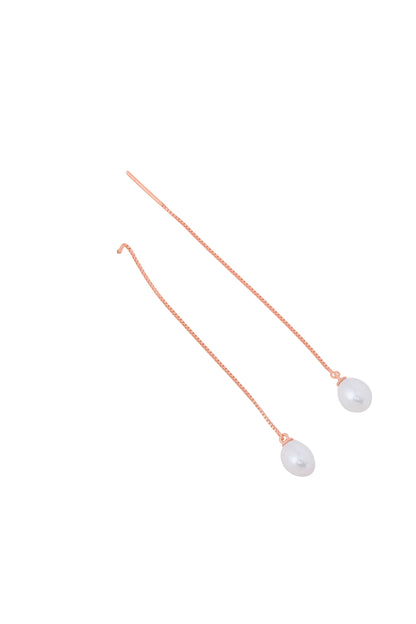 Fresh Water Pearl Danglers - 925 Silver