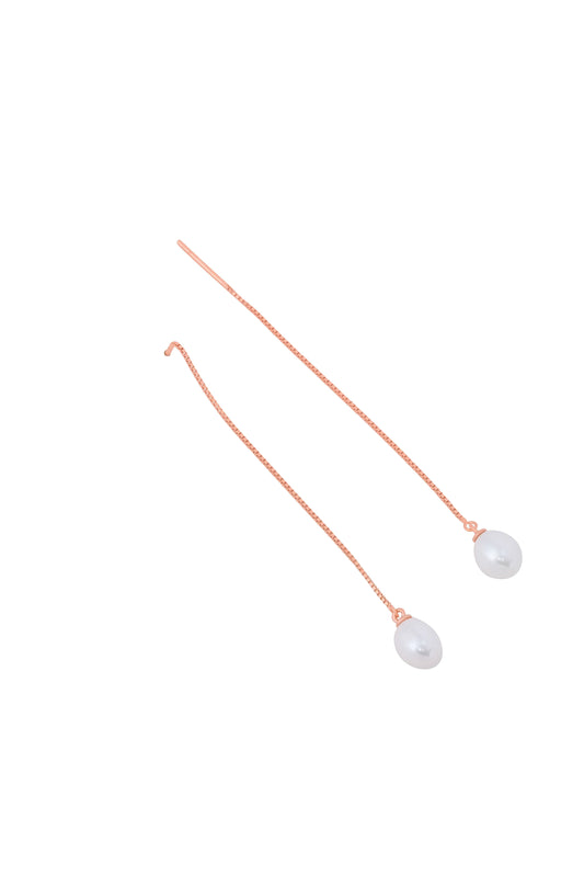 Fresh Water Pearl Danglers - 925 Silver