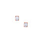 Cubic Zerconia Stone Emerald Cut Stud