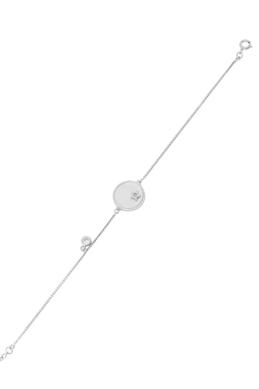 Eclipse Rhodium Bracelet