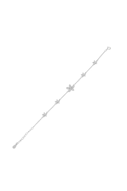 Enchanted Flower Bracelet - 925 Silver