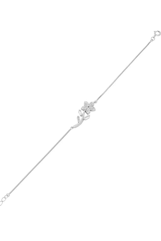 Lustrous Bloom Bracelet - 925 Silver